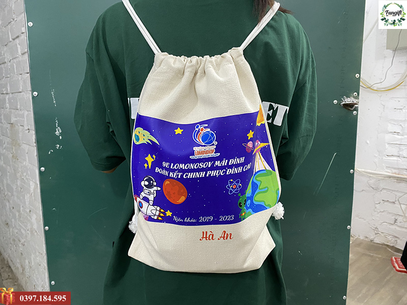 Balo túi rút in logo