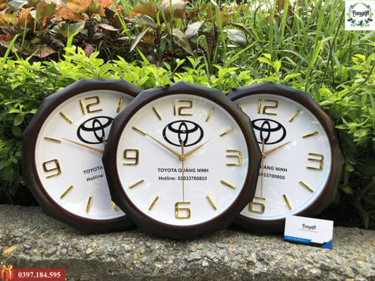 Đồng hồ treo tường in logo Hà Nội