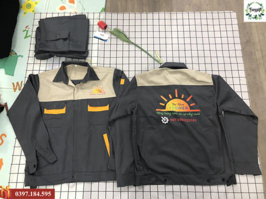 Quần áo bảo hộ lao động in logo theo yêu cầu
