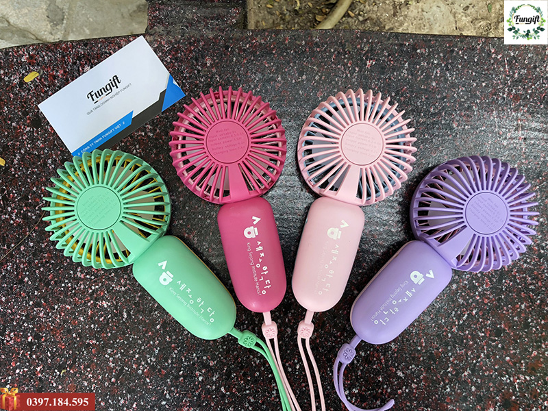 Quạt cầm tay mini in ấn logo theo yêu cầu