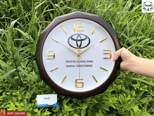 Sản xuất đồng hồ treo tường in logo giá rẻ