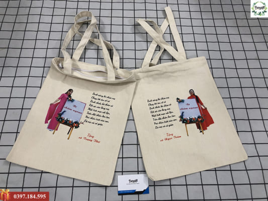 Túi vải canvas tặng thầy cô