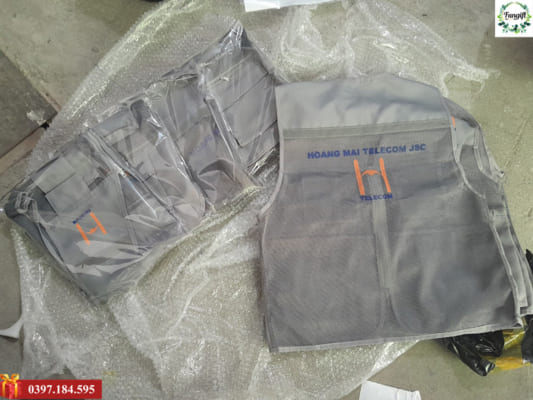 Áo bảo hộ gile in logo theo yêu cầu