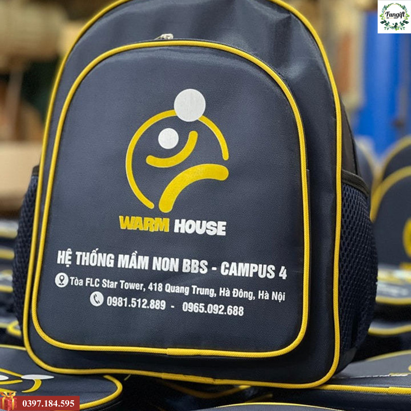 Balo mầm non in logo