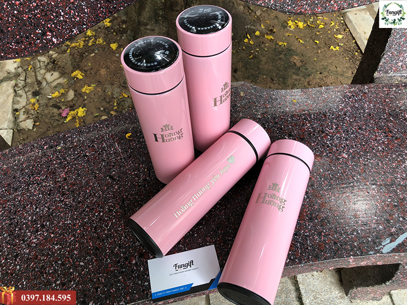 Bình giữ nhiệt 500ml khắc chữ theo yêu cầu