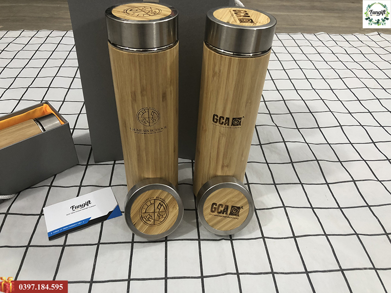 Bình giữ nhiệt vỏ tre 500ml