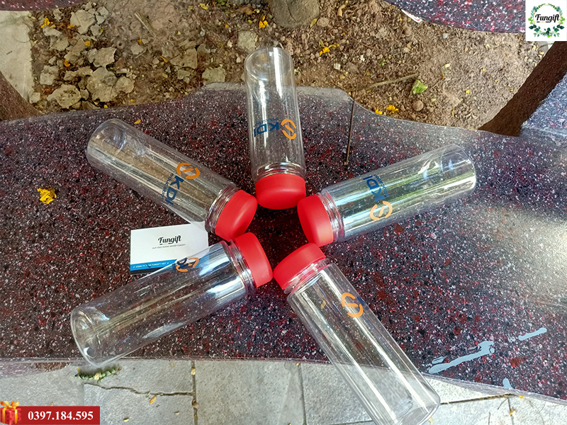 Bình My bottle nắp đỏ in logo