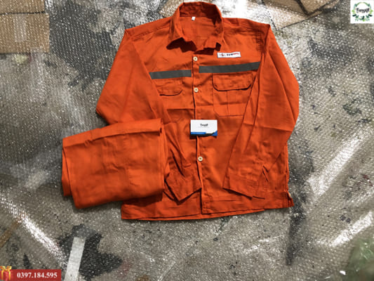 Bộ đồ bảo hộ nhân viên kỹ thuật điện in logo