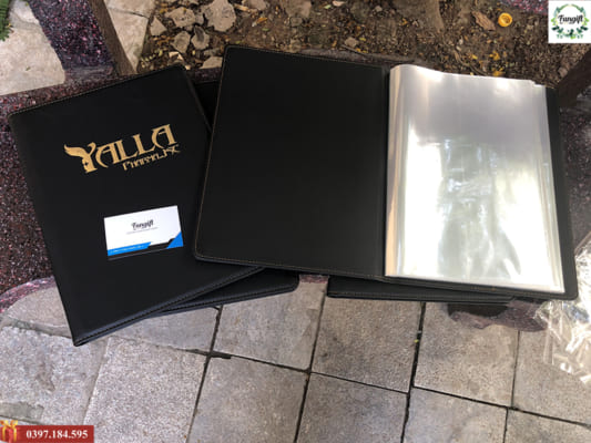 Chuyên in các loại sổ da, sổ menu, sổ bìa vải theo yêu cầu