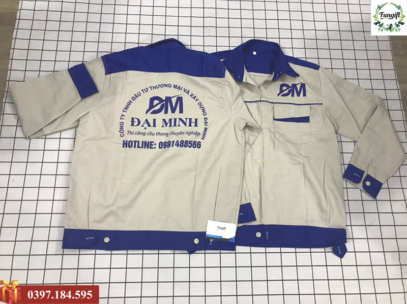 Chuyên sản xuất và in quần áo bảo hộ cho công trình, dự án theo yêu cầu