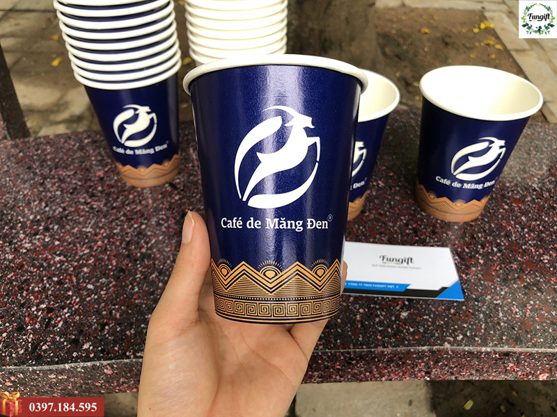 Cốc giấy in màu và logo theo yêu cầu