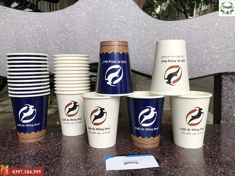 Cốc giấy in thương hiệu phù hợp cho các quán cafe