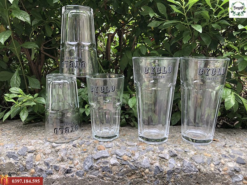 Dịch vụ in logo lên ly thuỷ tinh giá rẻ Hà Nội
