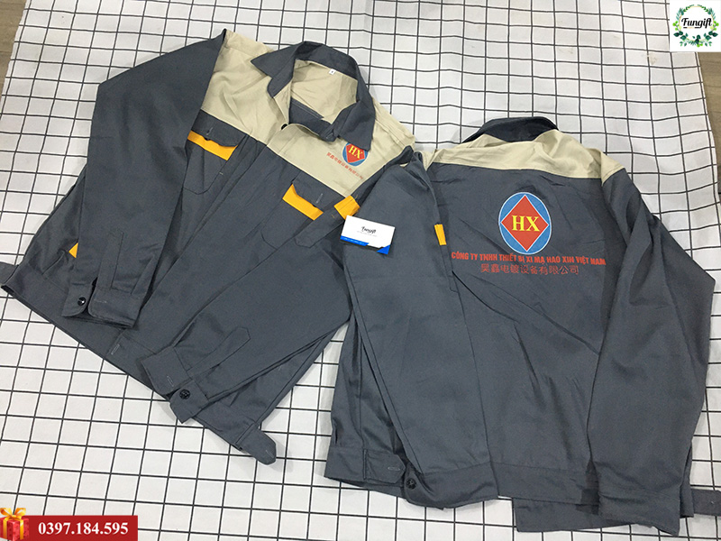 Đồng phục áo bảo hộ in logo công ty Xi Ma Hao Xin Việt Nam