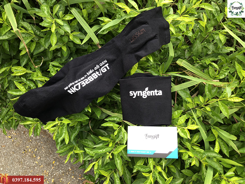 In logo găng tay chống nắng thương hiệu Sygenta