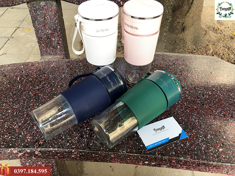 Khắc laser lên máy xay mini cầm tay