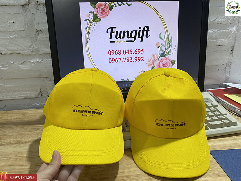 Mũ lưỡi trai in logo Đệm Xinh Luxury