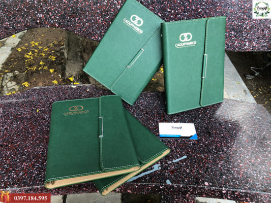 Sổ da gấp gọn in theo yêu cầu