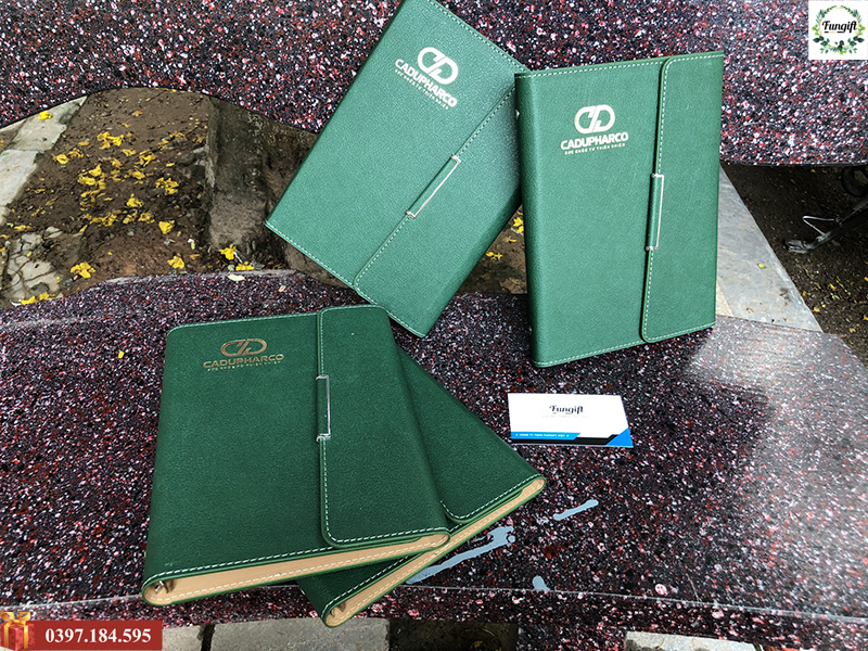 Sổ da gấp gọn in theo yêu cầu