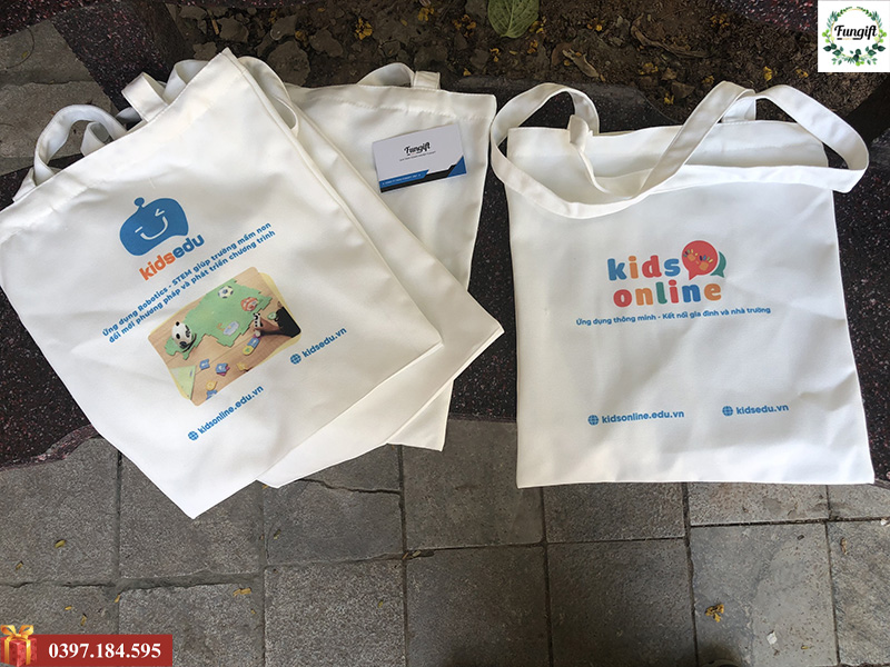 Túi vải canvas in logo quà tặng sự kiện