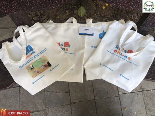 Túi vải canvas, túi vải bố in logo quà tặng doanh nghiệp