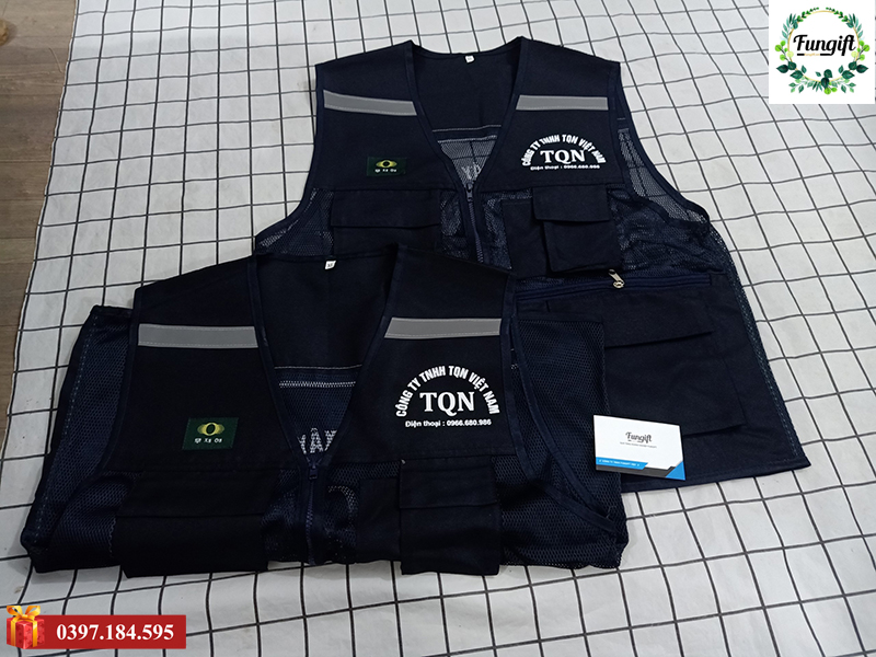 Áo bảo hộ lao động in logo công ty cao cấp