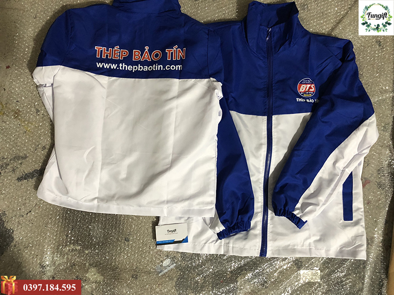 Áo khoác đồng phục in logo theo yêu cầu