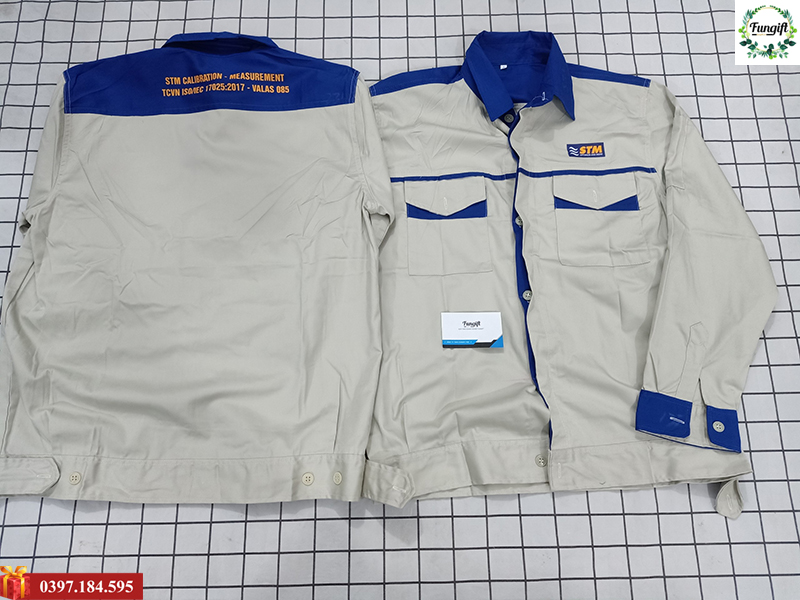 Bảo hộ lao động in logo công ty 