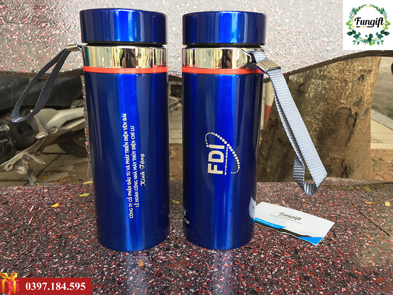 Bình giữ nhiệt dung tích 1l khắc logo theo yêu cầu