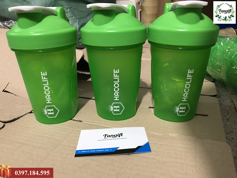 Bình lắc shaker in logo làm quà tặng