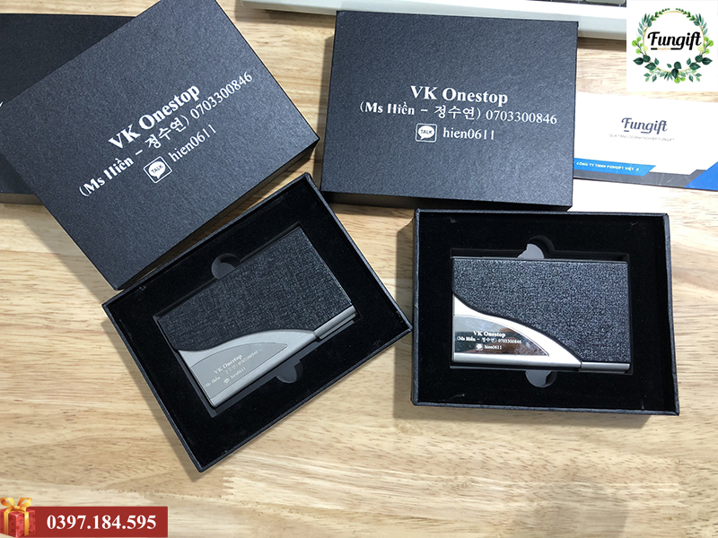 Chuyên cung cấp quà tặng hộp name card in khắc logo theo yêu cầu