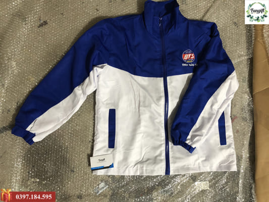 Đặt may áo khoác công ty in logo theo yêu cầu