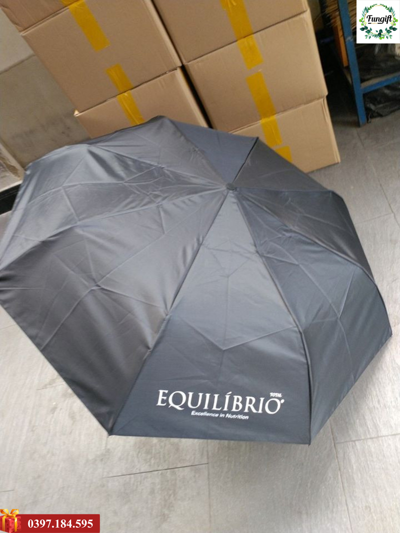 Dù cầm tay tự động in logo EQuilibrio