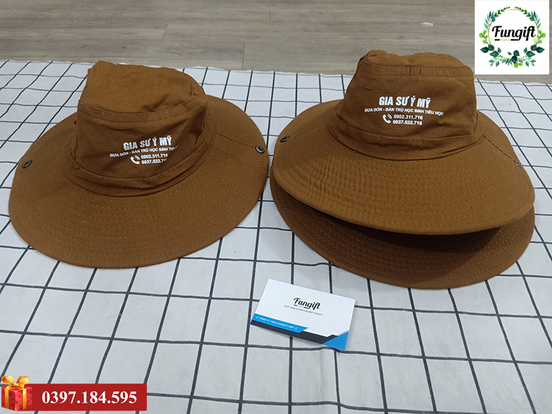 Nón tai bèo in logo giá rẻ Hà Nội