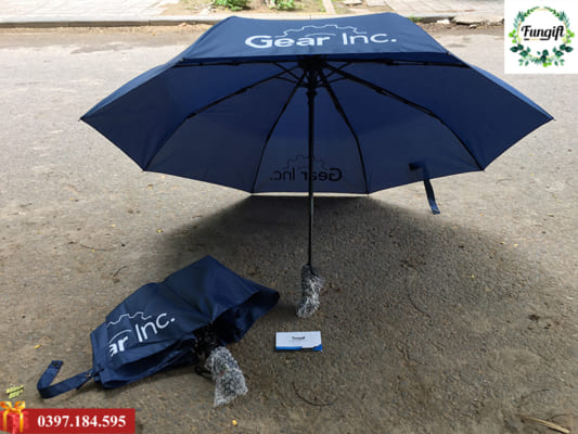 Ô gấp 3 tự động 2 chiều in logo theo yêu cầu làm quà tặng