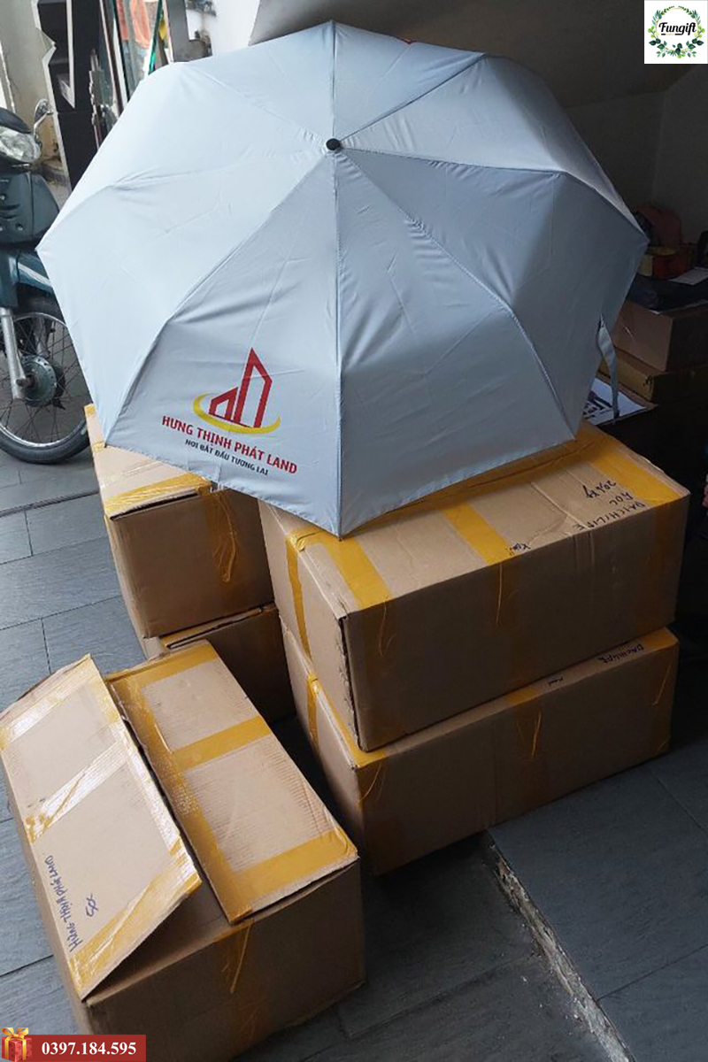 Ô gấp 3 tự động in logo cho Hưng Thịnh Phát Land