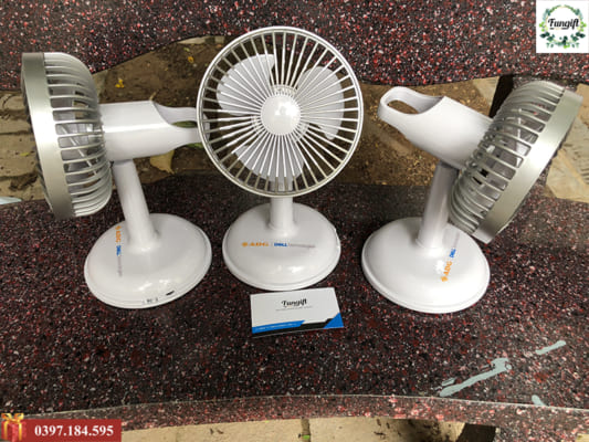 Quà tặng quạt tích điện in logo ADG