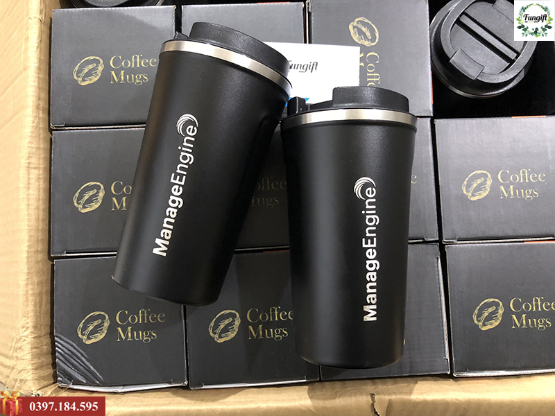 100 cốc giữ nhiệt coffee in logo ManageEngine làm quà tặng