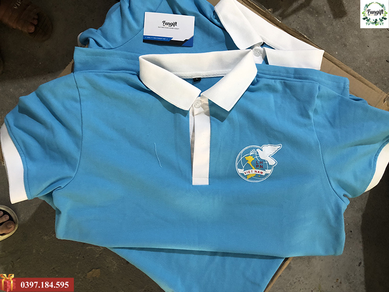 Áo đồng phục in logo theo yêu cầu giá rẻ Hà Nội