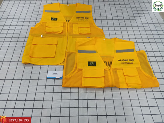 Áo gile bảo hộ in logo Hạ Long Ship