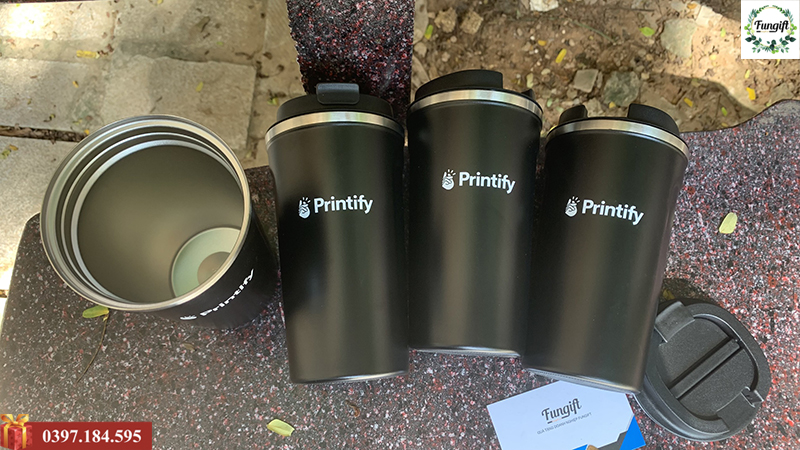 Cốc giữ nhiệt coffee in logo làm quà tặng