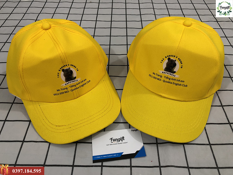 Mũ lưỡi trai in logo Quokka tặng học viên