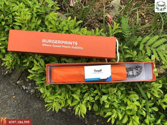 Ô gấp 3 tự động 2 chiều kèm hộp si sang trọng in logo