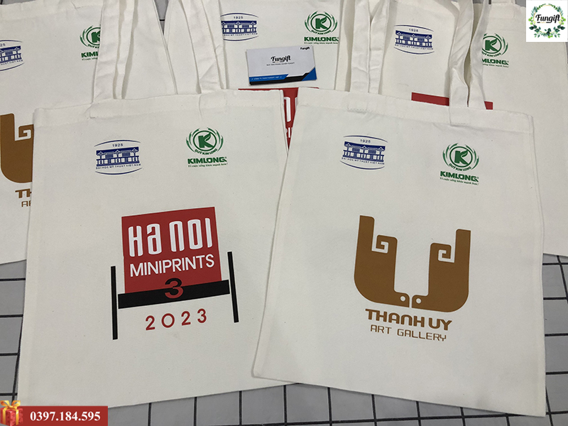 Chuyên túi vải in logo theo yêu cầu
