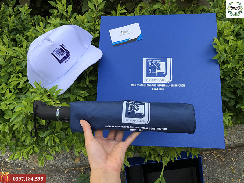 Hộp xi đựng quà tặng in logo Đại học Xây dựng