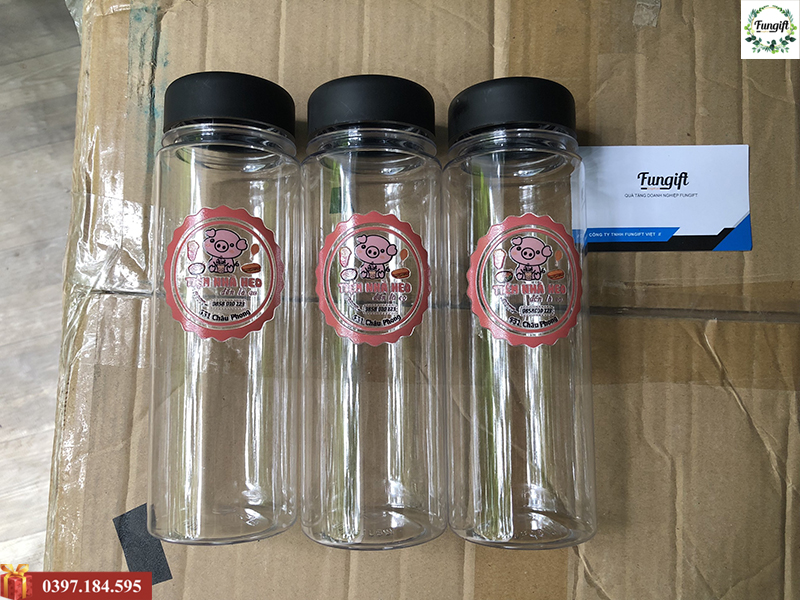 In logo lên bình nước nhựa My Bottle theo yêu cầu