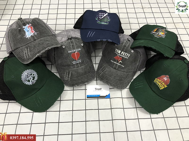 Mũ lưỡi trai in hình theo yêu cầu