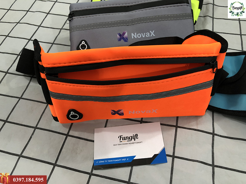 Túi đeo bụng in logo Novax