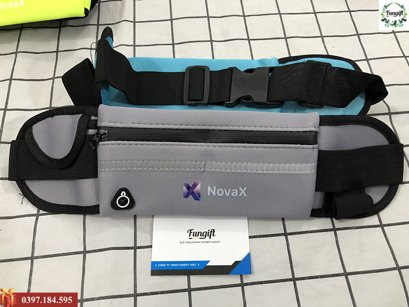 Túi đeo hông để điện thoại in logo Novax