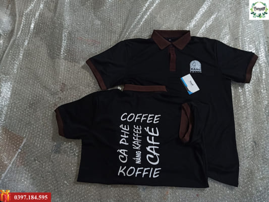 áo thun in logo cho Nắng Coffee